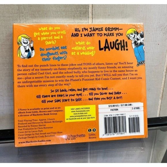 I Funny: A Middle School Story Audiobook CD James Patterson Sealed NEW - Picture 2 of 2